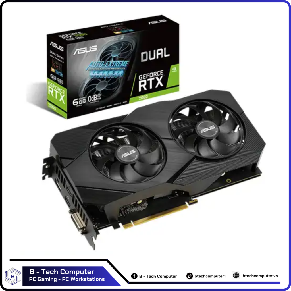 VGA ASUS DUAL RTX 2060 6GB EVO GDDR6 OC NEW