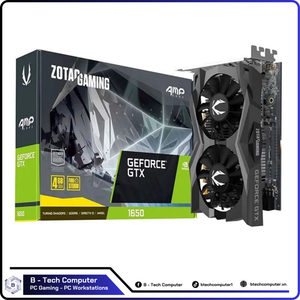 VGA ZOTAC GAMING GTX 1650 SUPER 4G GDDR6 2 FAN NEW