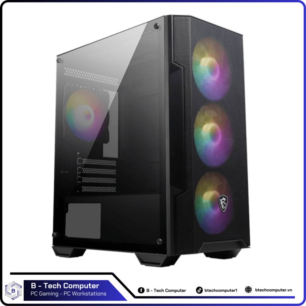 VỎ CASE MÁY TÍNH MSI MAG FORGE  M100A ( 4FAN LED)