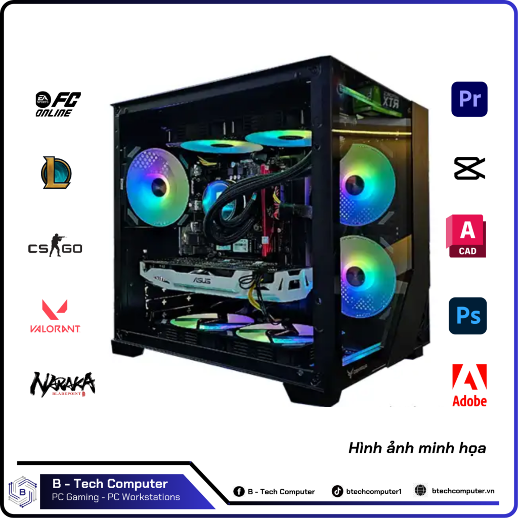 PC Gaming #17 (i7-12700F/B760/RAM 16Gb/SSD 120Gb/RTX 3060/700W)
