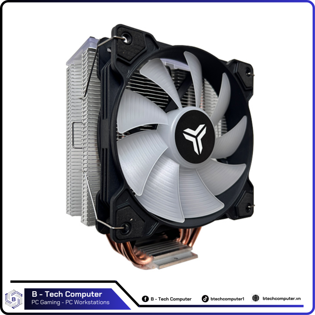 Tản nhiệt khí CPU CoolerMan T400i LED RGB (ĐEN)