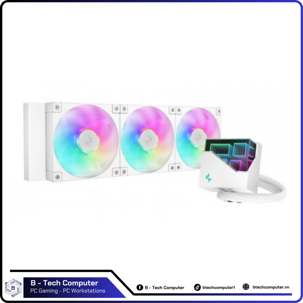Tản nhiệt nước AIO Deepcool LT360 ARGB WH (NK)