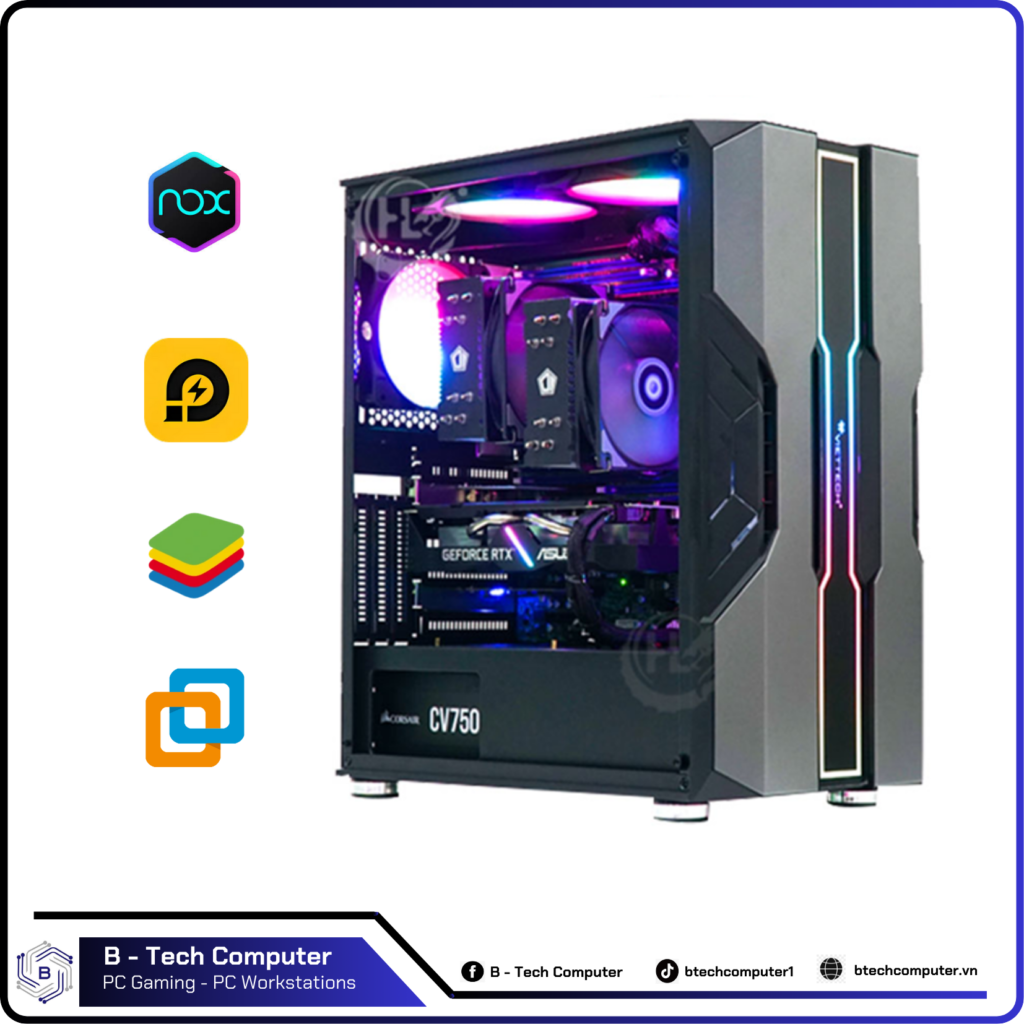 PC GIẢ LẬP #15 (Dual Xeon 2699v3 | Ram 96G | GTX 1070 8G | NVMe 512G)