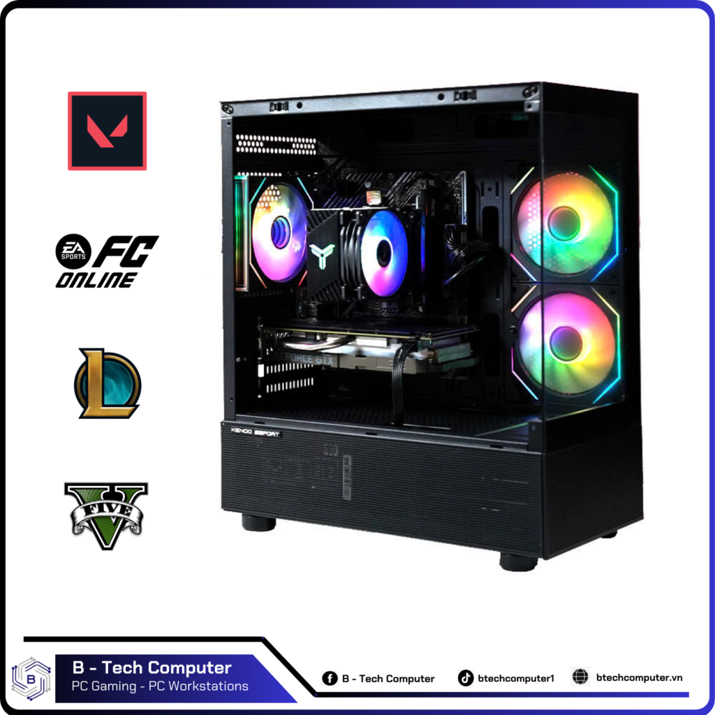 PC ĐỒ HỌA #01 (CORE I5 12400F | RAM 16G | RTX 3060 12G | NVME 256G) (Wifi / Bluetooth)