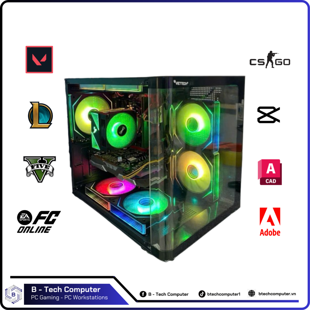 PC THANH LÝ #06 (H310M Asus | I3-9100F | Ram 16Gb Xstar | Ssd 256Gb | VGA 1060 3Gb | Nguồn 450W)