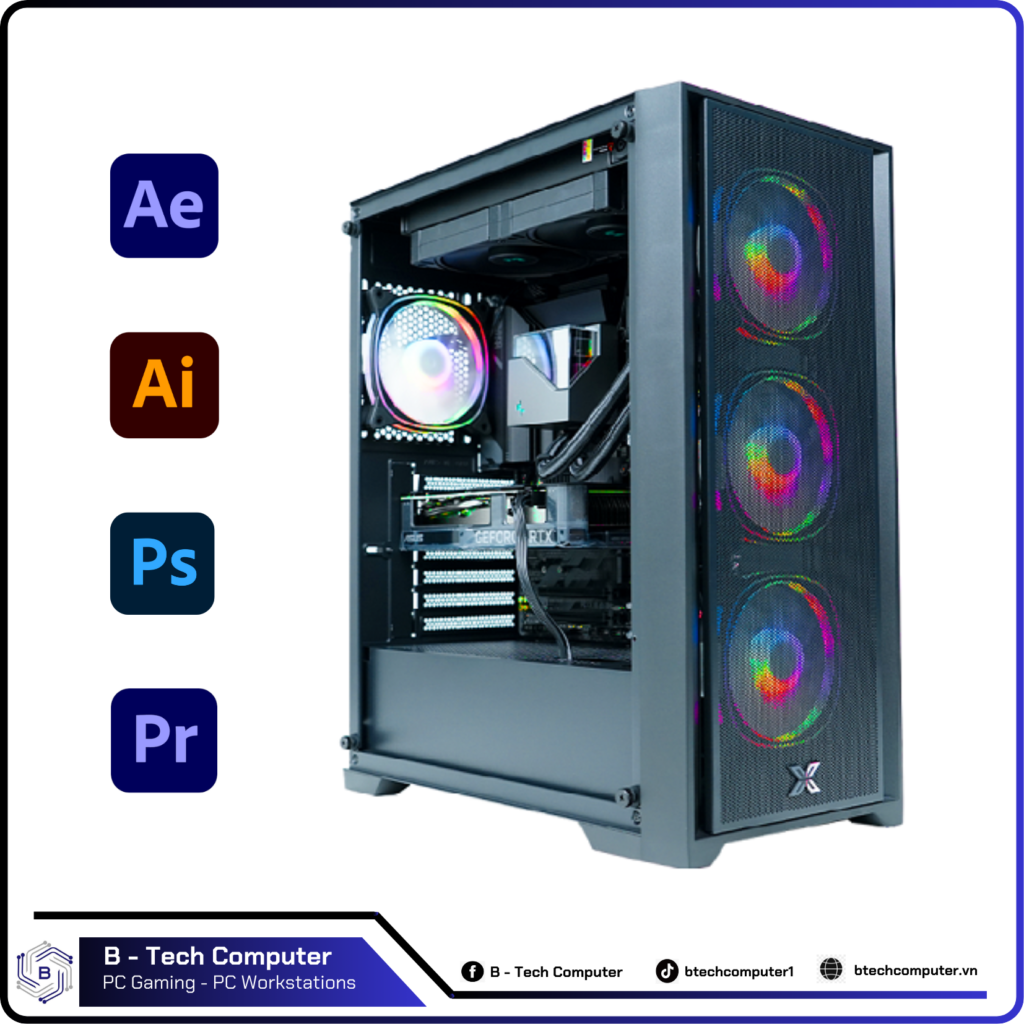 PC ĐỒ HỌA #06 (Core I7 14700K | Ram 32G | RTX 3060 12G | SSD 500G)