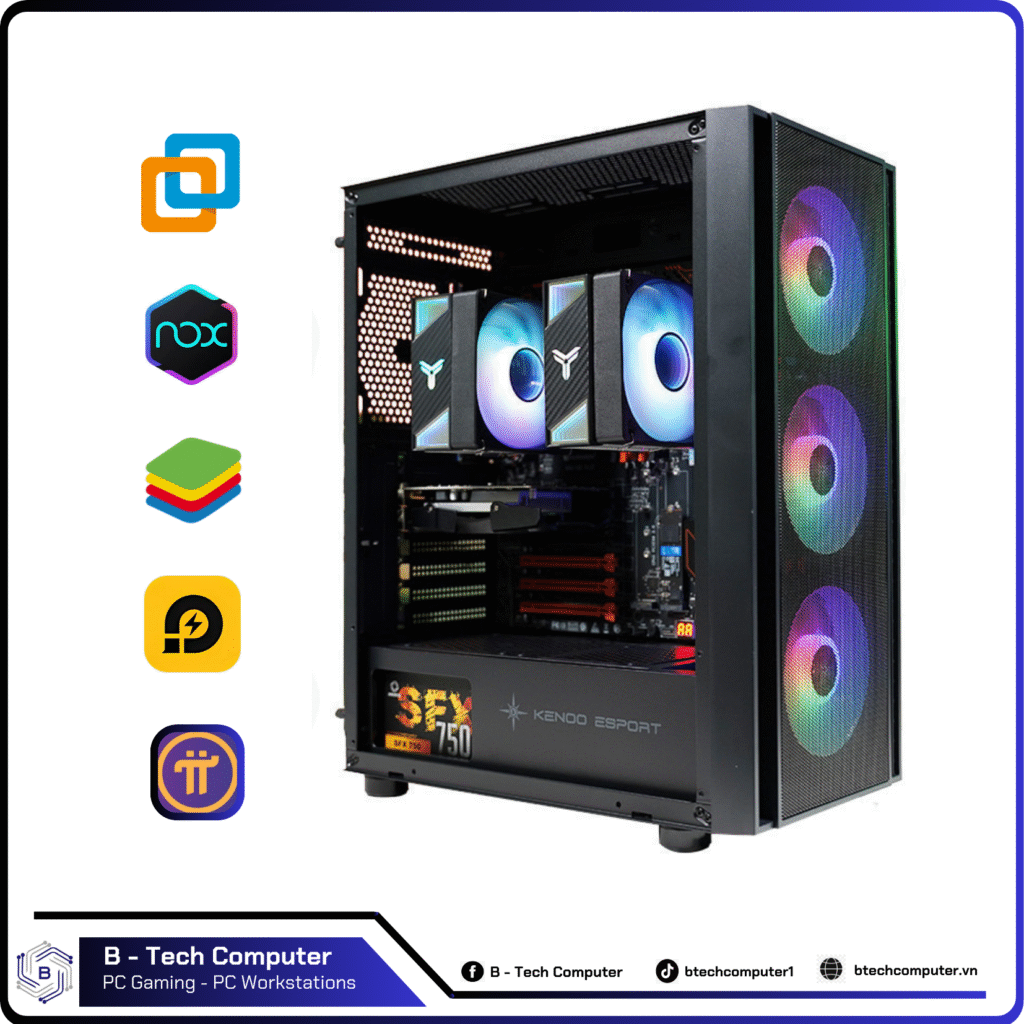 PC GIẢ LẬP #18 (Dual Xeon E5-2680v4 I Ram 64G I GT 730 4G I NVME 500 GB)