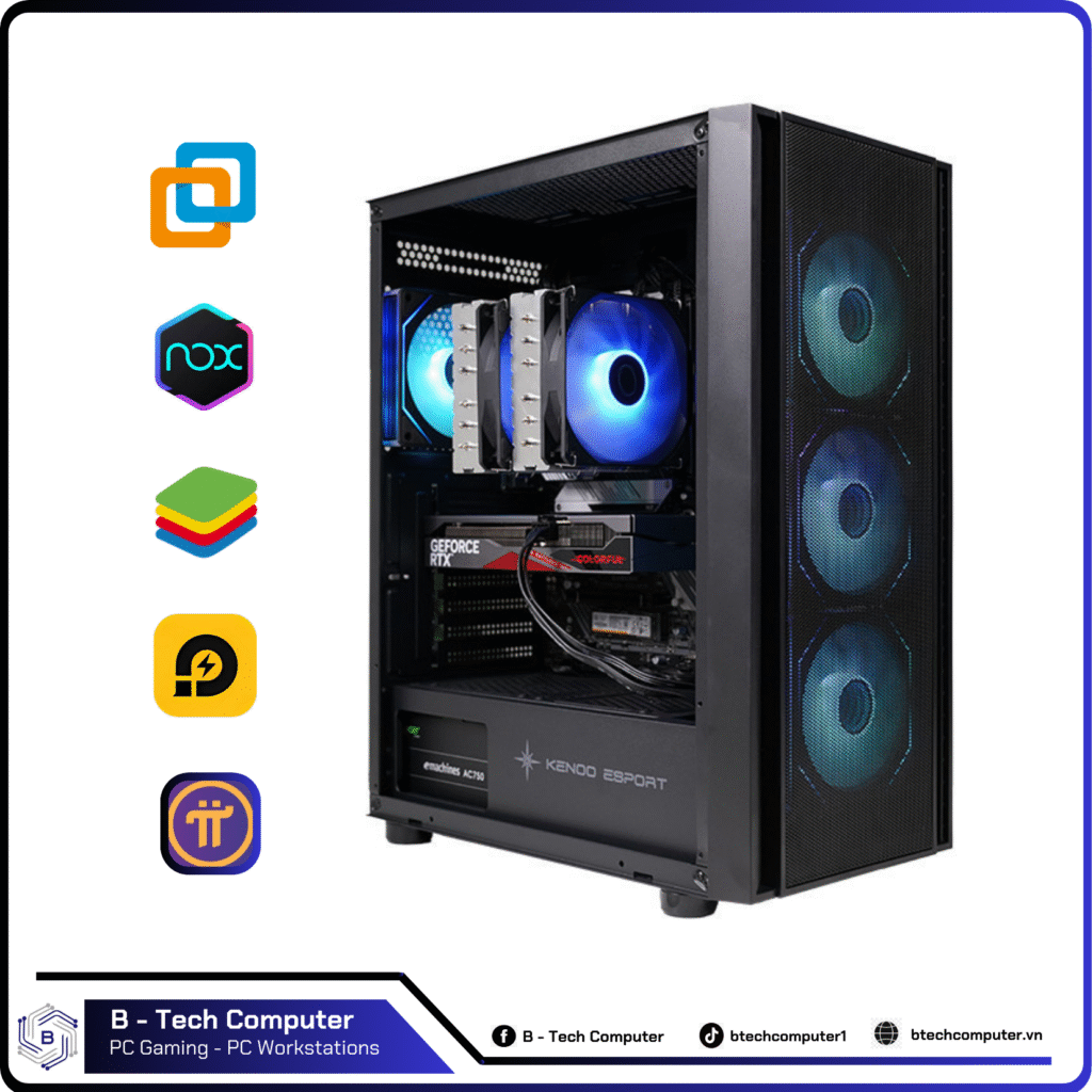 PC GIẢ LẬP #67 (Xeon E5-2680v4 I Ram 64G I GTX 1070 8G I NVME 512GB)