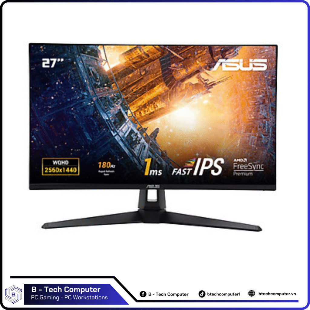 MÀN HÌNH GAMING ASUS TUF GAMING VG27AQ3A (27.0 INCH - QHD - IPS - 180HZ - 1MS - FREESYNC) MÀN HÌNH GAMING ASUS TUF GAMING VG27AQ3A (27.0 INCH - QHD - IPS - 180HZ - 1MS - FREESYNC)