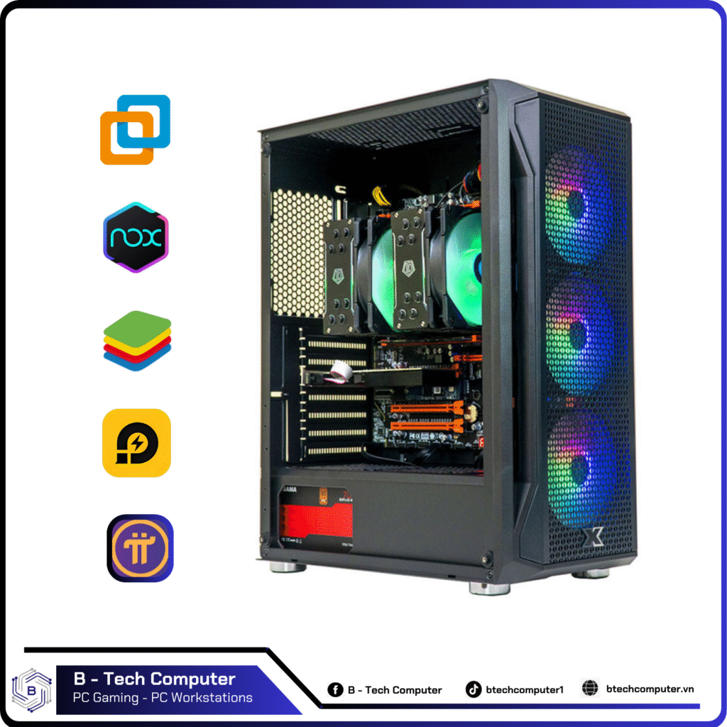 PC GIẢ LẬP #62 (DUAL XEON E5 2680 V4 | 64GB | GTX 1070 8G | NVME 512G)