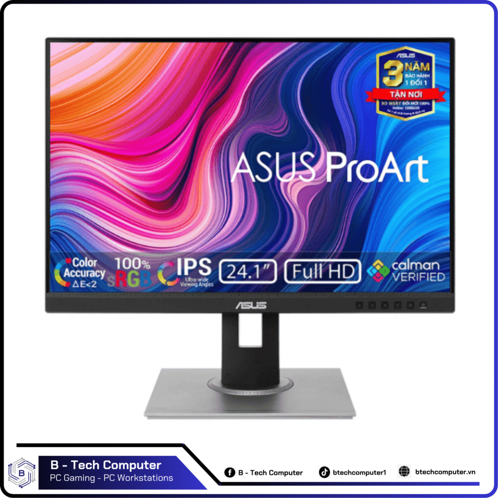 Màn hình Asus ProArt PA248QV (24inch WUXGA IPS 75Hz 5ms 300nits HDMI DP DSub Audio USB)
