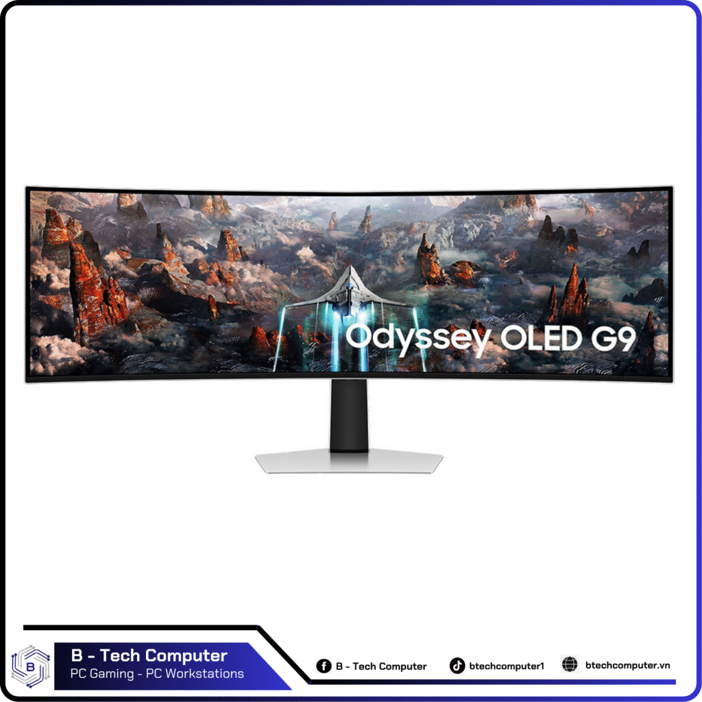 Màn hình Gaming SAMSUNG Odyssey OLED G9 G93SC LS49CG934SEXXV (49 inch - OLED - DualQHD - 240Hz - 0.03ms - Cong)