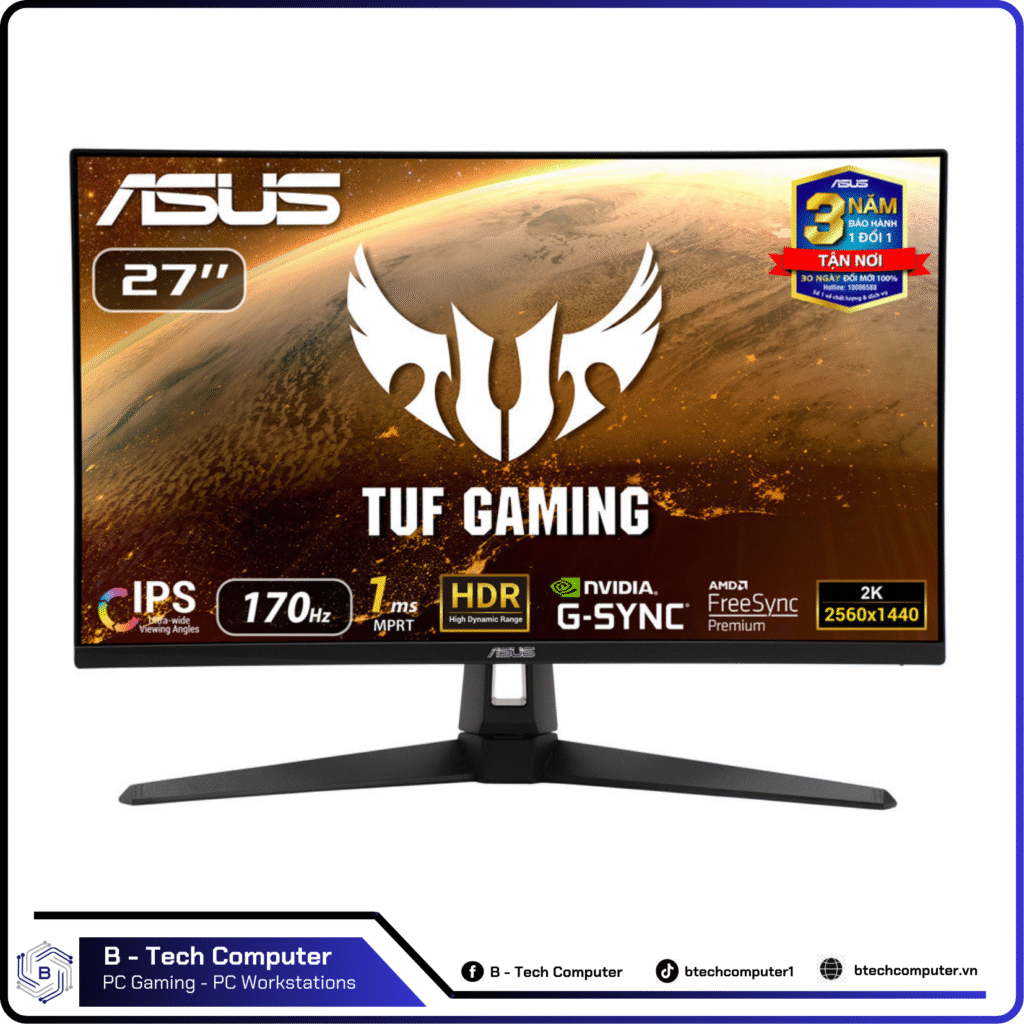 MÀN HÌNH MÁY TÍNH ASUS TUF GAMING VG27AQ1A 27 INCH 2K IPS 170HZ