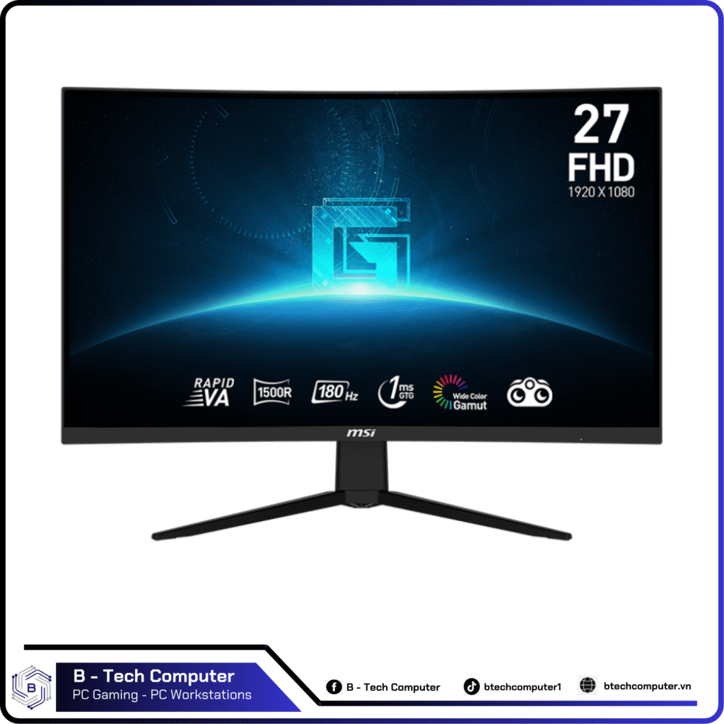 MÀN HÌNH MSI G27C3F (27INCH/180HZ/FHD/VA/1MS)