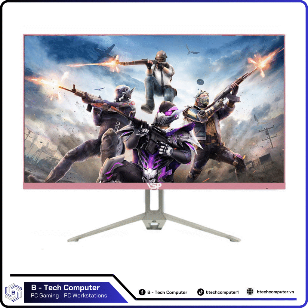 MÀN HÌNH PHẲNG LED TRÀN VIỀN SLIM BEZEL VSP V2408S - PINK
